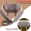 5D Kneading Shiatsu Massage Shawl Chiropractic Back Massager for Neck Shoulder Pain Relief Heating Massageador Massagem 240313