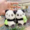 2024 Lovely Plush Panda Keychains Animals Pendant Student Couple Bag Hanging Decoration Plush Toy Key Chain Wholesale