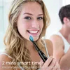 Seago Sonic Electric Tooth Brush laddningsbara 4 -lägen med 3 utbytbara borsthuvuden 2 min smart timer bärbar för resepresent 240301