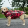 Jassen Grote hondenwinterjas Waterdichte grote hondenjas Warm katoenGewatteerd vest voor honden Outdoor Reflecterende huisdierenkleding Labrador jas