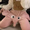 Women's Pants Funny Women Autumn And Winter Cute A Ringing Couple With Pajama Trunk Elephant J4Q7