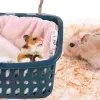 Käfige Hamster Hängematte Hängendes Bett Haustierkorb Ratte Warmeichhörnchen Spielzeug Kleines Versteckguineablanket Spielzeug Schlafkäfig Frettchen