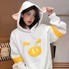 Women's Knits American High Street Fashion Brand Retro Pig Nose Hooded Sweater Autumn And Winter Niche Design Loose Couple Coat
