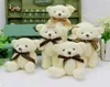 12 PCSLOT BOW TIE 13 cm Mini Bear Dolls fyllda Toysgirls födelsedagspresent Small Pendantstuffed Plush Animals 2010275890258