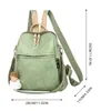 Schultaschen Mode PU Leder Frau Mini Rucksack Outdoor Reisen Grün Kleine Damen Handtaschen Leichtigkeit Weibliche Umhängetasche Wasserdichte Dame