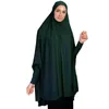 Ropa étnica Khimar Overhead Hijab Mujeres musulmanas Tops Burqa Pull On Head Bufanda Eid Ramadán Oración Ropa Islámica Caftan Abaya Vestido