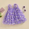 Baby Kids Girls Slip Dress Sleeveless Flowers Summer Aline Tulle Princess 240228