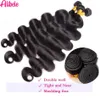 Alibele 5x5 HD Lace Closure With Bundles Brazilian Body Wave 1032 Inch Long Hair 4x4 240229