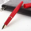 Canetas tinteiro Canetas tinteiro Jinhao 80 Red Gold Clip Business Office Estudante Escola Papelaria Suprimentos EF 0.30mm Nib Caneta tinteiro Canetas de tinta Q240314