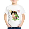 Anime Imprimer Enfant Luffy Enfance Enfants T-shirts Enfants D'été À Manches Courtes T-shirts Garçons Filles Tops Drôles Bébé T shirtoHKP2297 240313