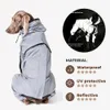 Ogólny psa kombinezon Wodoodporny płaszcz przeciwsłoneczny Outdoor Outdoor Kurtka dla małych i dużych psów Pet Zapasy dla zwierząt 240321