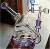 14 cm di altezza Feb Egg Bong Recycler Oil Rigs Narghilè Bong d'acqua in vetro Tubo da fumo con giunto da 14 mm