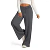 Damen-Jogginghose, bequeme Jogginghose mit weitem Bein und elastischen Kordelzug-Taillentaschen für Sport-Lounge-Kleidung