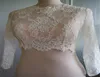 Pas cher Wraps De Mariée Modeste Alencon Dentelle Cristaux Manches Longues De Mariage De Mariée Boléro Robes De Mariée Sur Mesure Sheer Lace Appl9487629