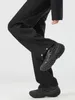 Pantalons pour hommes printemps Baggy pantalons de survêtement mode coréenne Streetwear droit jambe large tricoté pantalon décontracté mâle noir abricot