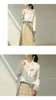 Kvinnors blusar Kvinnor Vintage Work Casual Tops Bow Chiffon Blus Spring och Autumn White Elegant Loose Women Festival Business Shirts 2024