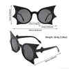 Designer Unieke Steampunk Bat Zonnebril Vrouwen Mannen Mode Punk Zonnebril Vrouwelijke Trends Vlinder Shades Brillen UV400 MEDD