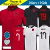 알바니아 23 24 25 축구 유니폼 2024 유로 컵 알바니아 국가 팀 축구 셔츠 2025 남자 트리코 키트 키트는 집을 떠났다.
