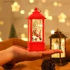 Oggetti decorativi Figurine Decorazioni natalizie Lampade a olio portatili illuminate Decorazioni per anziani a LED Feste di Natale Riunioni per bambini Piccoli regali T