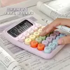 Korean Dopamine Candy Color Calculator Silent Mechanical Keyboard Kawaii Desktop Financial and Accounting Learning 240227