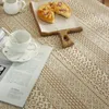 Table Cloth American Pastoral Hollow Crochet Rectangle Woven Tablecloth Tassel Mat Suitable For Birthday Party Home