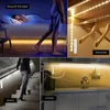 Night Lights 1M/2M/3M DC 5V Motion Sensor LED Light Kitchen Lighting Cupboard Closet Bed Room PIR Detector Strip Lamp