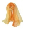 Sjaals 2024 Zomer Collectie Mode Chiffon Gradiëntkleuren Georgette Vrouwelijke Zijden 50 160 cm Sjaal