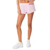 Shorts pour femmes Femmes S Y2K Rayé Élastique Taille Haute Jambe Droite Été Large Baggy Lounge Boxers Vêtements De Nuit