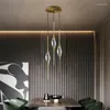 Pendant Lamps Bedside Small Cdelier Postmodern Simple Dining Room Single Bedroom Nordic Living Bar Copper Crystal