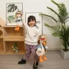 Sacs à dos en peluche ZU Sac à bandoulière mignon en peluche de canard avec vêtements et chapeau de paille Kawaii Animal doux en peluche Quacker sac à dos pour enfants fille BoyL2403