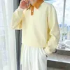 Męskie koszule waflowe waflowe nadruk długie rękawie Polo Men koszula Koreańska moda splicowana 2xl ponadgabarytowy harajuku punkowy ubranie