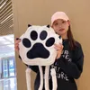 Zaini Simpatico zaino con artigli di gatto Zaino in peluche Versatile Ragazza giapponese Zaino dei cartoni animati Kawaii Soffici borse da scuola a tracolla GiftL2403