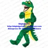 Maskottchen-Kostüme, grünes Krokodil-Alligator-Maskottchen-Kostüm für Erwachsene, Zeichentrickfigur, Outfit, Anzug, darstellende Kunst. Willkommen beim Türsteher Zx1011