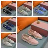 2024 LDESIGNERS LP LAPLE SKODER Mjuk botten Casual Shoe Women Loafers Summer Loafer Sheos Walk Autumn Leather High-End Metal Buckle Outrole Flat Comfort