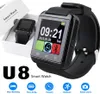 U8 SMART WACK Touch Screen Wrist Watches med Sleeping Monitor för iPhone 7 6 Samsung S8 Android iOS Cell Phone7362726