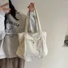 Женская вельветовая большая сумка на шнурке, универсальная легкая легкая большая сумка через плечо с несколькими карманами, сумка-бродяга для поездок на работу