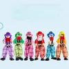 Partij gunst 25cm grappig feest vintage kleurrijk trekkoord marionet clown houten marionet handwerk gezamenlijke activiteit pop kinderen kinderen geschenken 314