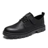 Mens Oxfords Breattable Leather Flats Formell British Style Dress Shoes Fashion Luxury Casual Low Top Sneakers 240312
