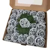 Boîte de fleurs de roses artificielles, cadeau de saint-valentin, Roses artificielles PE pour décorations de mariage DIY