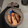 Gioielli con foto Hip Hop Argento sterling 925 Oro Vvs Moissanite Ciondolo con foto Smalto 3d Ciondolo con memoria personalizzata Ice Out Moissanite