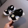 0-3 Years Summer Shoes Baby For Toddler Boys Girls Infant Shoes Girl Sandals Fashion Flower Mesh Breathable Sandals 240229