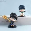 Action Toy Figures 6 pièces nouvelle figurine d'action Inuyasha Sesshoumaru mignon Mini poupée bande dessinée PVC modèle jouets cadeau enfants bureau décoration charme Collection ldd240314