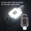 Torce elettriche Mini LED in lega di alluminio COB luci da lavoro USB ricaricabile 3 modalità lampada portachiavi portatile per il campeggio all'aperto