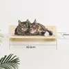 Cat Bed Wall Mounted Hammock For Large Cats Or Kitty Wood And Sisal Rope Wall Shelves And Perches Bed Furniture Jumping 240227