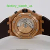Relógio AP Montre Tourbillon Royal Oak Offshore 26470OR Relógio masculino cinza elefante 18k ouro rosa relógio mecânico automático suíço medidor de luxo 42 mm