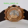 Orologio AP Watch Montre Tourbillon Royal Oak Offshore 26470OR Orologio da uomo grigio elefante Orologio svizzero meccanico automatico in oro rosa 18 carati Calibro di lusso 42 mm