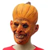 Spaventoso vecchia maschera da strega copertura della testa di zucca in lattice con capelli vestito operato da Halloween smorfia costume da festa maschere cosplay oggetti di scena taglia unica per adulti