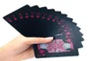 Совершенно новые качественные пластиковые ПВХ покерные водонепроницаемые черные игральные карты, креативный подарок, прочные игральные карты для покера 4277623