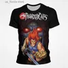 T-shirts voor heren Thundercats 3D-geprint heren/vrouwen y2k Casual mode T-shirts met ronde hals Heren korte slve top zomer oversized unisex kleding Y240321