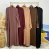 Vêtements ethniques Luxe Sparkle Ouvert Abaya avec diamant Dubaï Style Robe de soirée Turquie Musulman Islamique Kimono Manches Cardigan Outwear